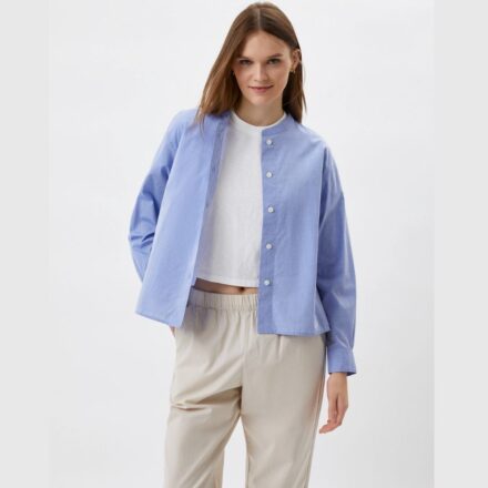 Сорочка UNIQLO з коміром-стійкою