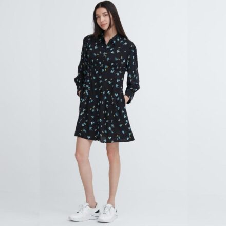 Віскозна сукня UNIQLO на ґудзиках