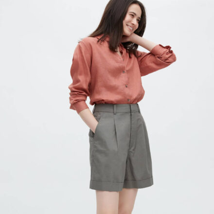 Подовжені лляні шорти UNIQLO