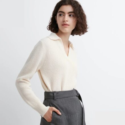 Светр-поло з 100% вовни ягняти UNIQLO х COMPTOIR DES COTONNIERS
