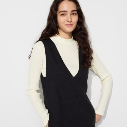 Бавовняний гольф UNIQLO у рубчик