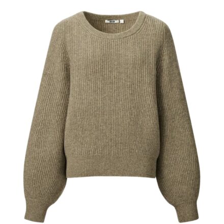 Об'ємний светр з 100% вовни ягняти UNIQLO преміум-серії UNIQLO U