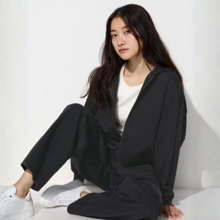 DRY SWEAT оверсайз худі UNIQLO на блискавці