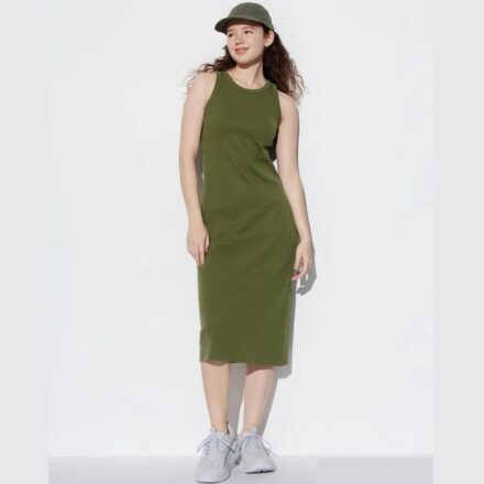 Сукня UNIQLO у рубчик з вбудованим бра