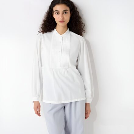 SEERSUCKER сорочка UNIQLO x INES DE LA FRESSANGE