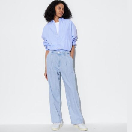DRAPEY DENIM джинси UNIQLO з защипами
