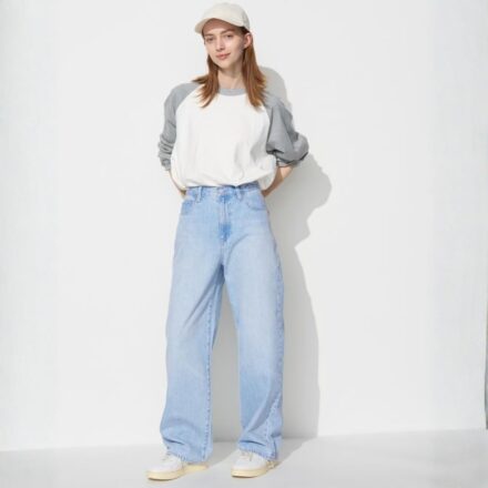 Широкі прямі джинси UNIQLO