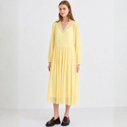 Шифонова плісирована сукня преміум-серії UNIQLO:C