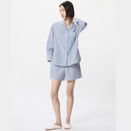 Бавовняна піжама UNIQLO в смужку