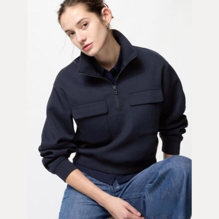 HALF ZIP світшот UNIQLO серії DRY SWEAT