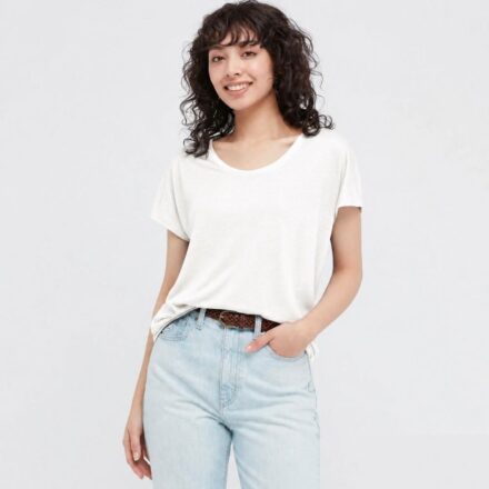 Футболка UNIQLO з суміші льону