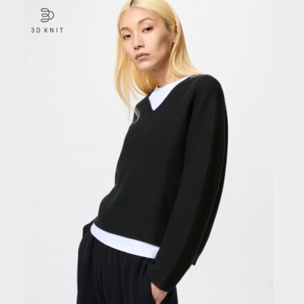 Безшовний бавовняний джемпер UNIQLO серії 3D KNIT