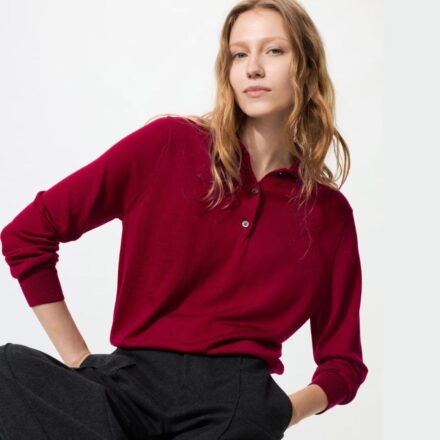 Поло-кардиган UNIQLO з 100% вовни мериноса