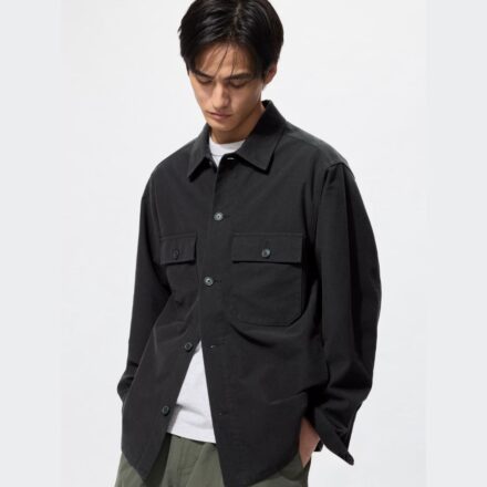 JERSEY OVERSHIRT утеплена сорочка UNIQLO