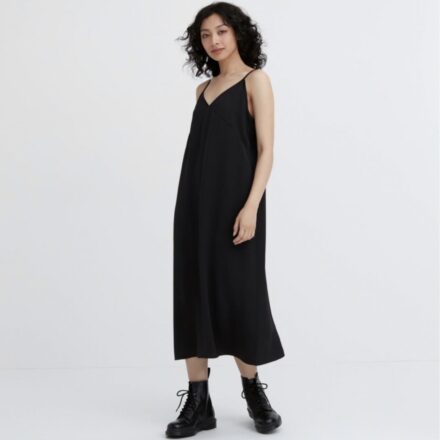 Сукня-комбінація UNIQLO з важкого сатину