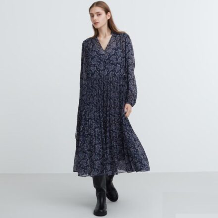Шифонова плісирована сукня преміум-серії UNIQLO:C