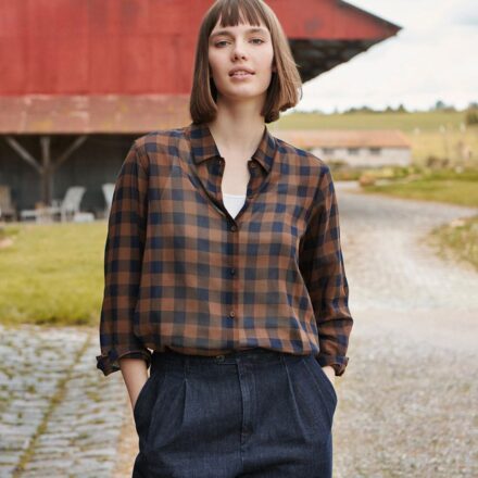 Напівпрозора сорочка UNIQLO x INES DE LA FRESSANGE