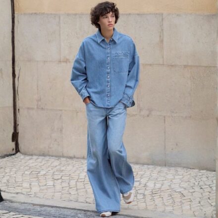 Широкі джинси преміум-серії UNIQLO :C