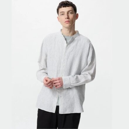 Чоловіча лляна сорочка UNIQLO (100% преміум-льон)