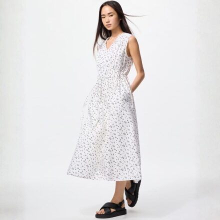 Бавовняна сукня UNIQLO зі зборками